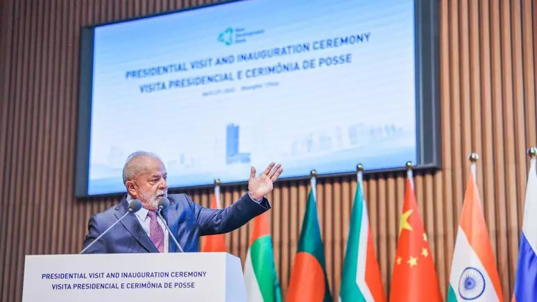 Lula durante discurso na China (Foto:/Ricardo Stuckert)