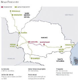 Vistoria da Funai pode inviabilizar Ferroeste em MS