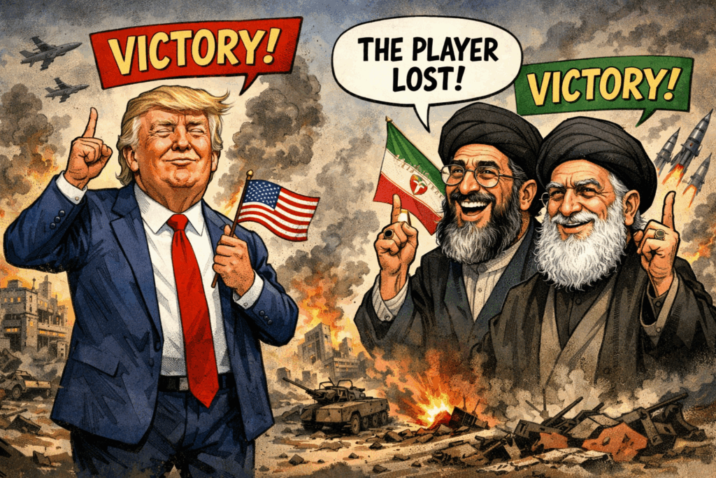 Vitória dos dois lados, derrota mundial